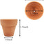 Macetas terracota 1.5pulg drenaje interiores exteriores set 10