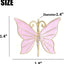 Set 6 servilleteros mariposa rosa para boda y fiestas