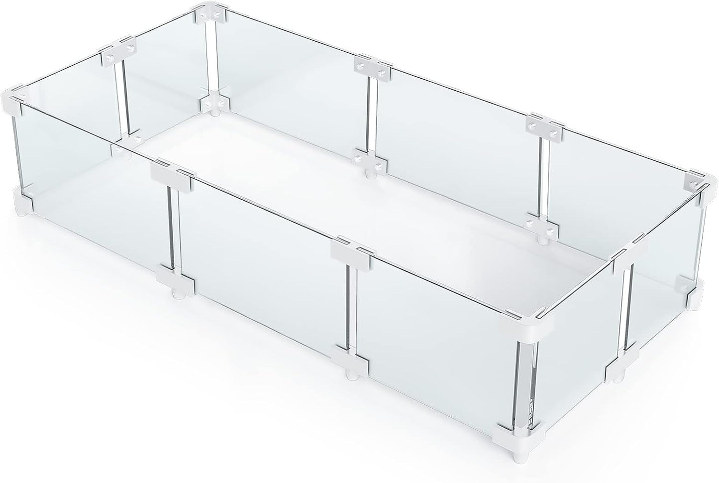 Protector viento vidrio templado hoguera 41.7x17.9pulg