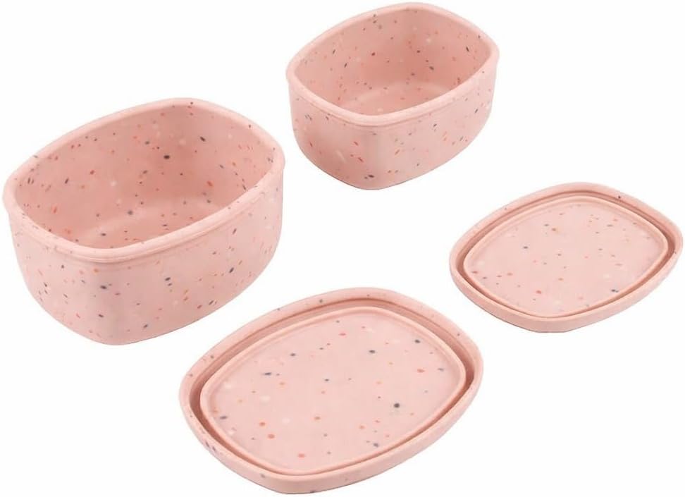 Juego platos cuencos bebé con succión cuchara silicona alimenticia