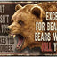 Carteles metal resistentes intemperie en relieve