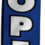 Bandera pluma 12ft señal publicitaria azul amarillo