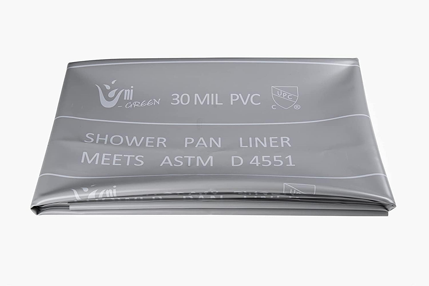 Revestimiento ducha PVC 30mil gris 6x10pies