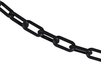 Cadena barrera plástico negra 3.8cm 30m