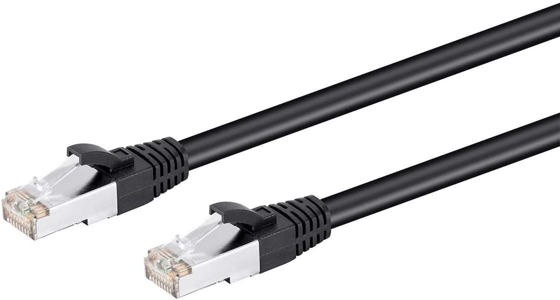 Cable Poe Cat6 Negro 100pies 30W Blindado 24AWG 500MHz