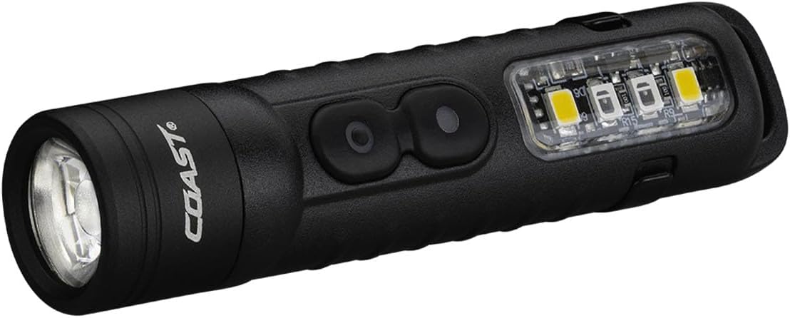 Linterna LED recargable 500 lúmenes con luz UV