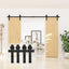 Kit herrajes puerta corrediza granero 12ft riel doble