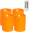 Velas LED parpadeantes 3x4pulg control remoto hogar