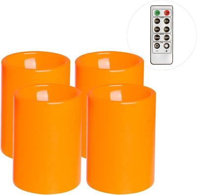 Velas LED parpadeantes 3x4pulg control remoto hogar