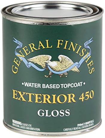 Topcoat exterior a base de agua 1qt brillo