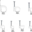 700 Clips Cable Acero 0.157-0.394pulg para Pared