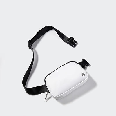 Bolsa cintura mujer moda correa ajustable blanco