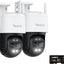 Cámara PTZ 4K doble lente exterior con zoom 6x y microsd