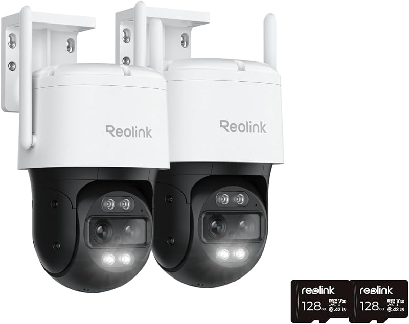 Cámara PTZ 4K doble lente exterior con zoom 6x y microsd