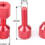 2 Pasadores Tubo Aluminio 6061 4PCS Color Rojo