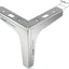 12 Patas Triangulares Metal para Muebles 6"