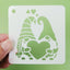 30 Plantillas Corazón Madera Plástico Reutilizable