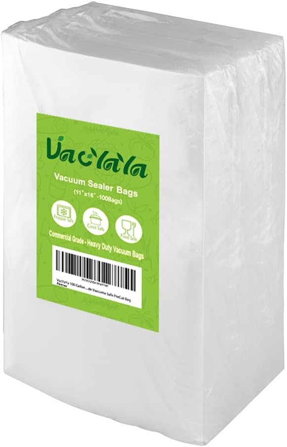 Bolsas al vacío congelador 100gal 11x16" sin BPA