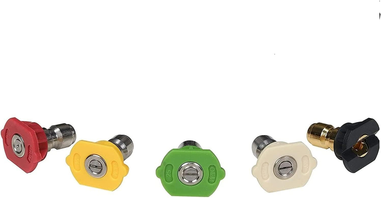 Set 5 boquillas lavadora presión 3600psi 1/4"