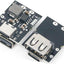 Módulo carga USB A y C 5V 2A para batería litio 4.2V-4.35V