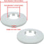 Placa redonda ABS para tubería 1.26" set 2