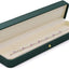 Caja de cuero con cadena para collar reloj y joyas terciopelo