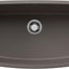 Fregadero cocina bajo mesada 27x18" gris volcán