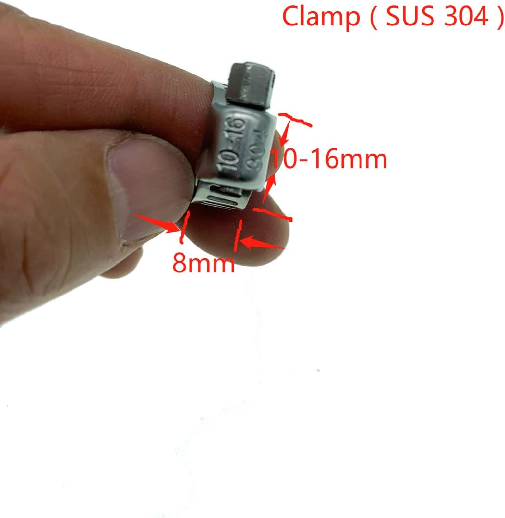 Tapa refrigerante silicona reforzada 1/4 con abrazadera