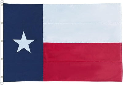 Bandera Texas 10x15" 100% nailon ojales latón