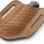 Funda cuero cinturón EDC cuchillo plegable trampero