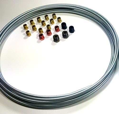 Kit freno 3/16 25pies rollo acero con accesorios