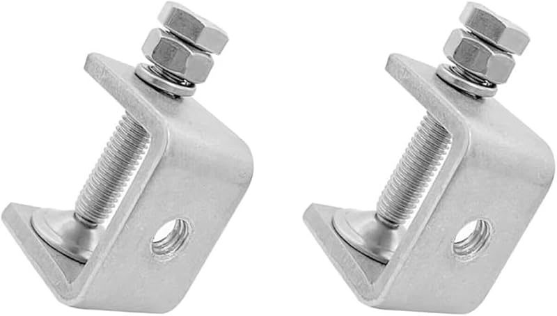Abrazaderas C y U acero inox para carpintería resistente