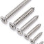 Tornillos madera cabeza plana #14x2.5pulg acero inox 304 30 pzas