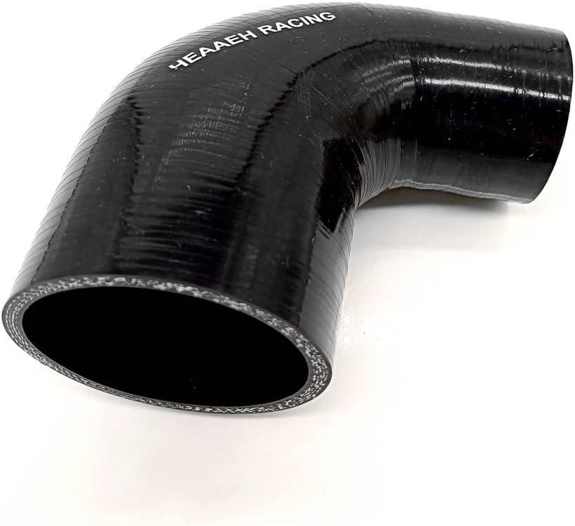 Codo silicona 1,25" a 1,5" 4 capas negro