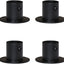 Soporte acero inox para tubo 0.866" set 4