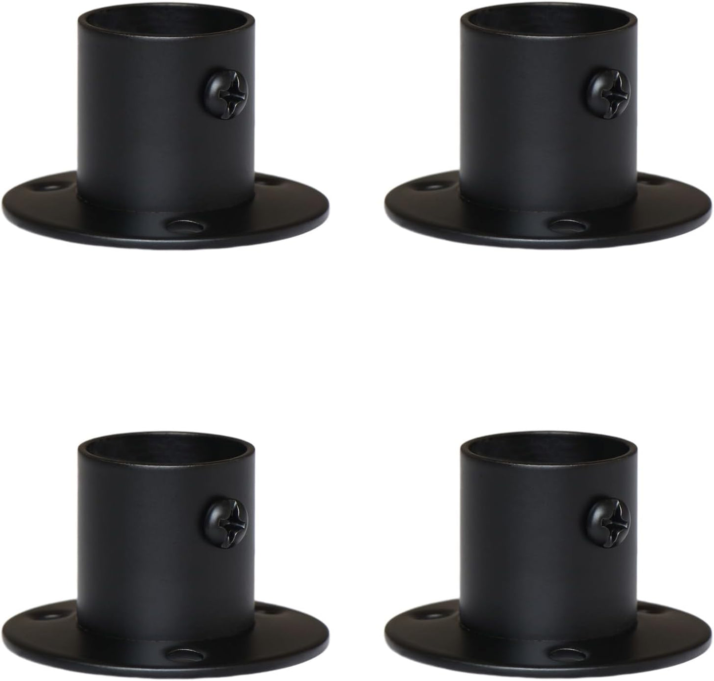 Soporte acero inox para tubo 0.866" set 4