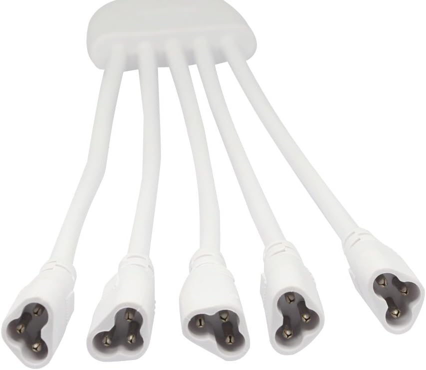Cable divisor LED T5 T8 5 vías conector 3 pines para techo