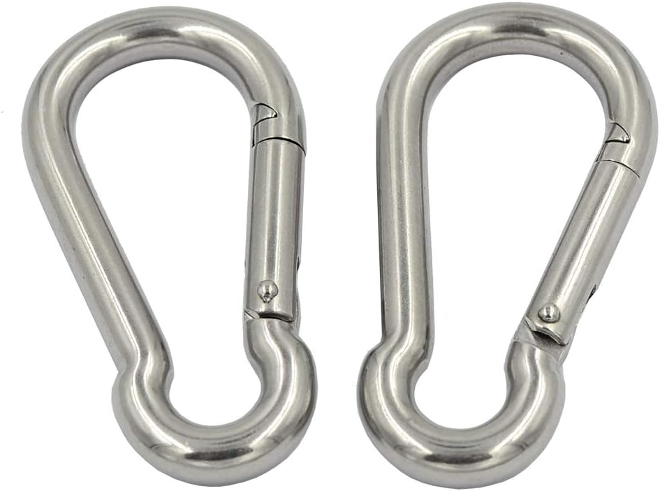 Ganchos resorte acero inox 304 hebillas llavero