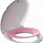 Asiento inodoro 2en1 para adultos y niños 16.5" rosa
