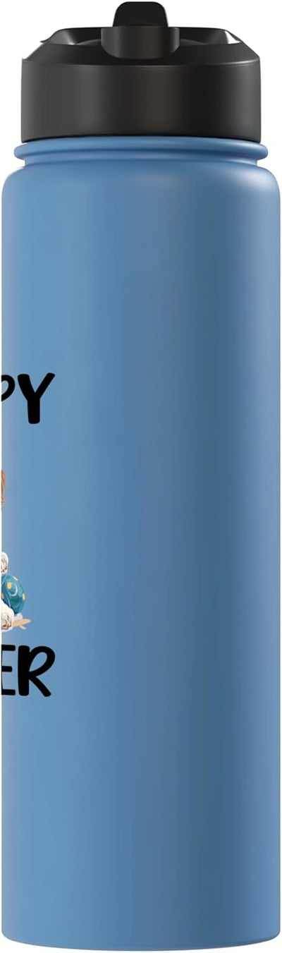 Bebida de agua acero inoxidable para perros French Spaniel feliz Pascua