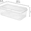 24 Pzas Cajas Plástico Transparente con Tapa Bisagra
