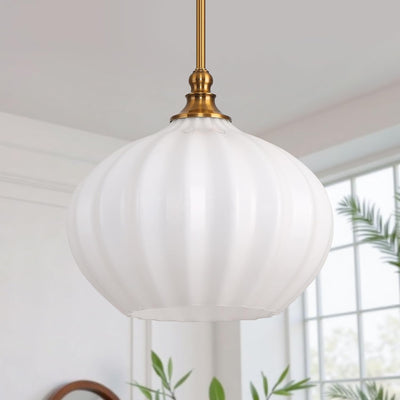 Lámpara colgante vidrio leche 11.8pulg cocina comedor dormitorio blanco