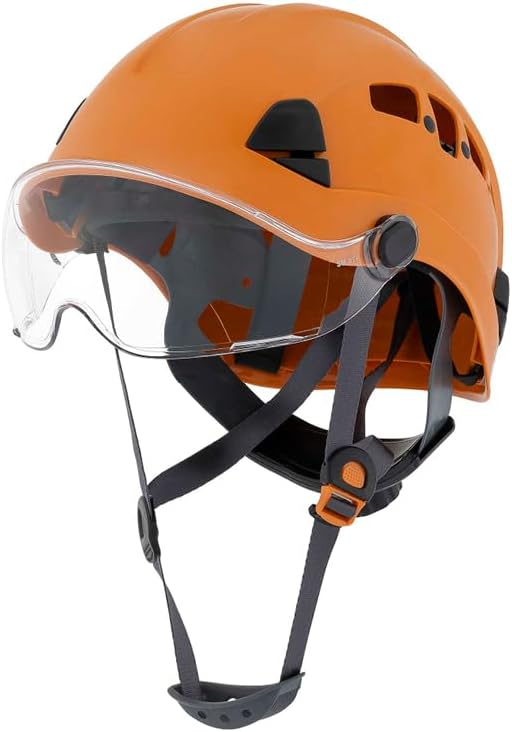Casco construcción hombre visera abatible estilo escalada