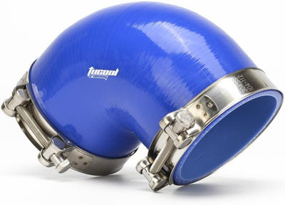 Acoplador codo 90 grados tubo turbo 5000in T azul