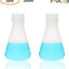 Herraje Erlenmeyer cónico 8.5oz con tapa rosca pack 2
