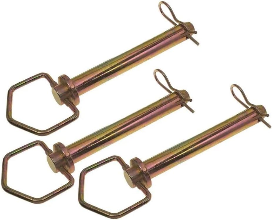 3 Pasadores Enganche Giratorios 7/8x6-1/4 Acero Alto Carbono