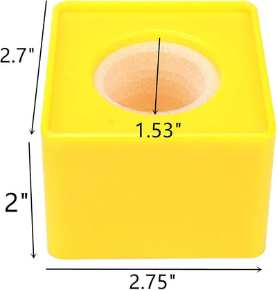 2 Soportes Micrófono Cubo para Entrevista Color Rojo