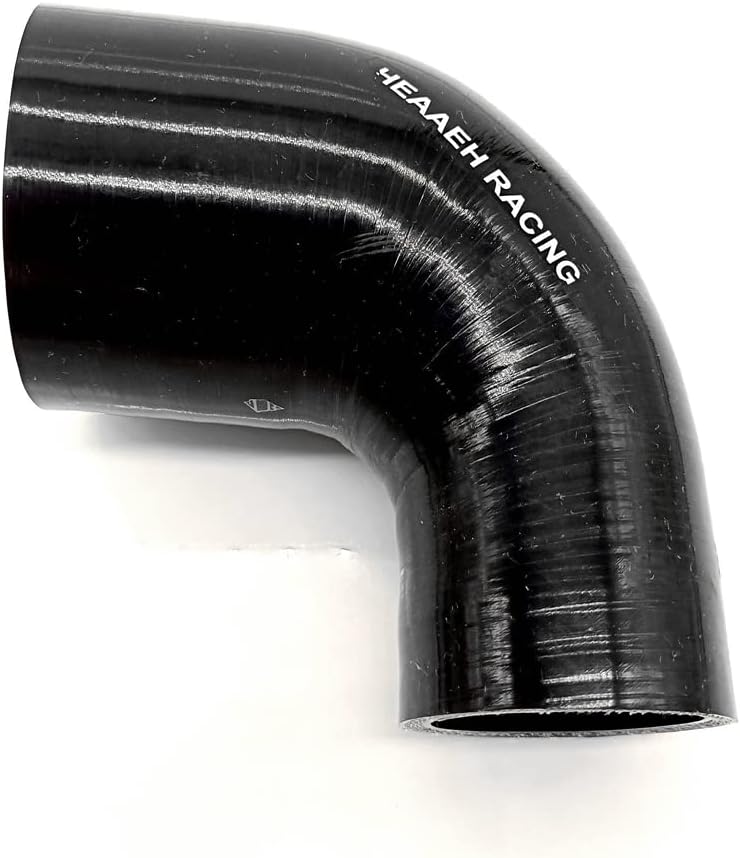 Codo silicona 1,25" a 1,5" 4 capas negro