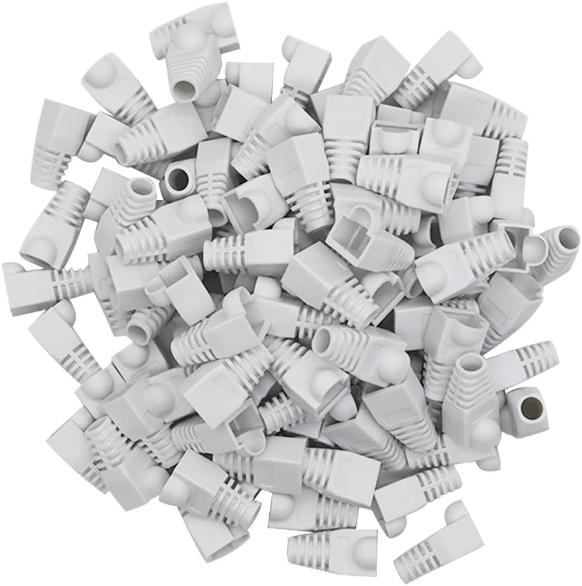 Botas RJ45 de plástico alivio tensión 100 ud
