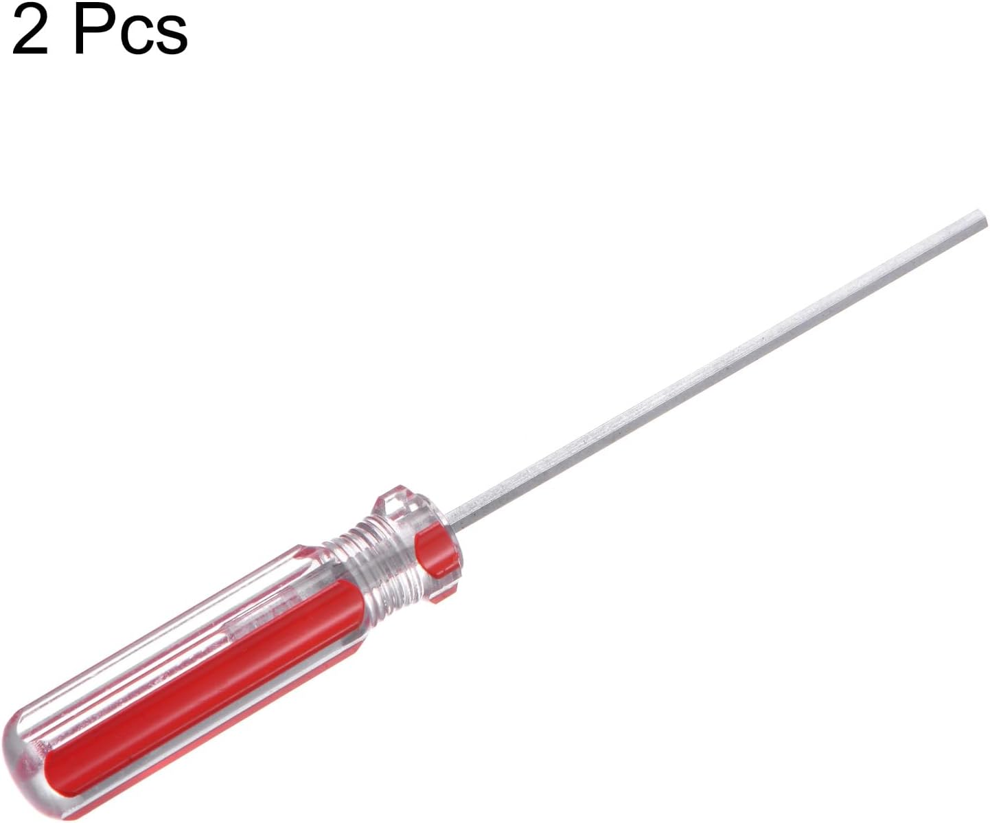 2 Destornilladores Hex Magnéticos H2.5 Acero Rojo